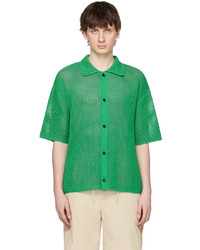 grünes Langarmhemd von Solid Homme