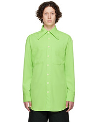 grünes Langarmhemd von Theophilio