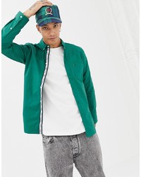 grünes Langarmhemd von Tommy Jeans
