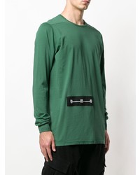 grünes Langarmshirt von Rick Owens DRKSHDW