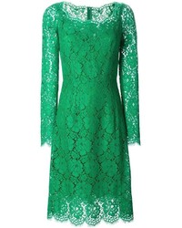 grünes Midikleid aus Spitze von Dolce & Gabbana