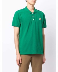 grünes Polohemd von MAISON KITSUNÉ