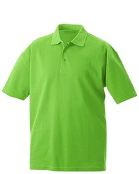 grünes Polohemd von James & Nicholson