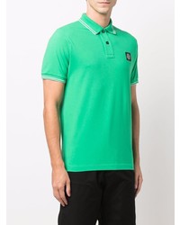 grünes Polohemd von Stone Island