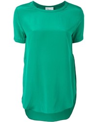 grünes Seide T-shirt von 3.1 Phillip Lim