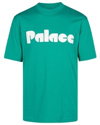 grünes Spitze T-Shirt mit einem Rundhalsausschnitt von Palace