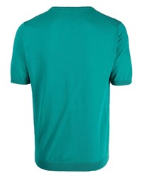 grünes Strick T-Shirt mit einem Rundhalsausschnitt von Nuur
