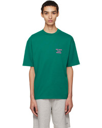 grünes Strick T-Shirt mit einem Rundhalsausschnitt von Drôle De Monsieur