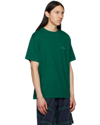 grünes Strick T-Shirt mit einem Rundhalsausschnitt von Dime