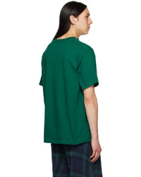 grünes Strick T-Shirt mit einem Rundhalsausschnitt von Dime