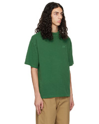 grünes Strick T-Shirt mit einem Rundhalsausschnitt von Axel Arigato