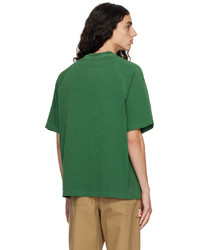 grünes Strick T-Shirt mit einem Rundhalsausschnitt von Axel Arigato