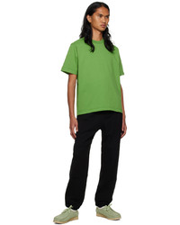 grünes Strick T-Shirt mit einem Rundhalsausschnitt von Lady White Co