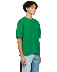 grünes Strick T-Shirt mit einem Rundhalsausschnitt von Ader Error