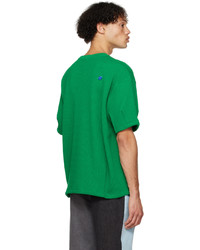 grünes Strick T-Shirt mit einem Rundhalsausschnitt von Ader Error