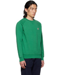 grünes Sweatshirt von MAISON KITSUNÉ