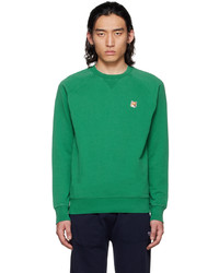 grünes Sweatshirt von MAISON KITSUNÉ