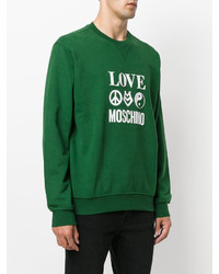 grünes Sweatshirt von Love Moschino