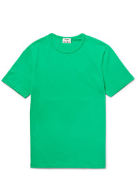grünes T-Shirt mit einem Rundhalsausschnitt von Acne Studios