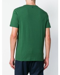 grünes T-Shirt mit einem Rundhalsausschnitt von AMI Alexandre Mattiussi