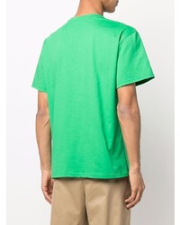 grünes T-Shirt mit einem Rundhalsausschnitt von JW Anderson