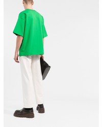 grünes T-Shirt mit einem Rundhalsausschnitt von Bottega Veneta