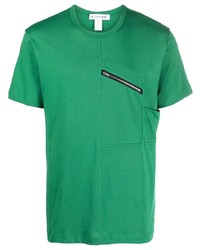 grünes T-Shirt mit einem Rundhalsausschnitt von Comme Des Garcons SHIRT