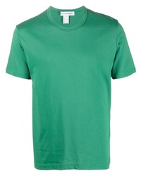 grünes T-Shirt mit einem Rundhalsausschnitt von Comme Des Garcons SHIRT