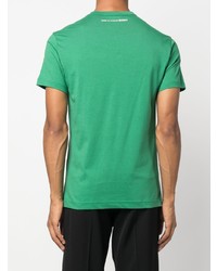 grünes T-Shirt mit einem Rundhalsausschnitt von Comme Des Garcons SHIRT