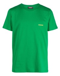 grünes T-Shirt mit einem Rundhalsausschnitt von Dondup