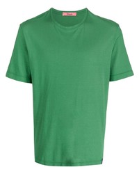 grünes T-Shirt mit einem Rundhalsausschnitt von Drumohr