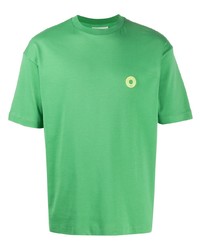 grünes T-Shirt mit einem Rundhalsausschnitt von Drôle De Monsieur