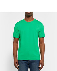 grünes T-Shirt mit einem Rundhalsausschnitt von Acne Studios