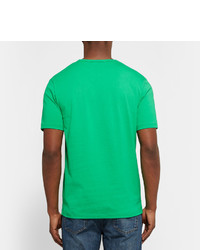 grünes T-Shirt mit einem Rundhalsausschnitt von Acne Studios