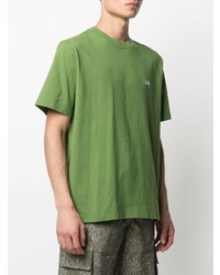 grünes T-Shirt mit einem Rundhalsausschnitt von Stussy