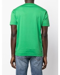 grünes T-Shirt mit einem Rundhalsausschnitt von Emporio Armani