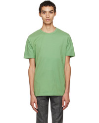 grünes T-Shirt mit einem Rundhalsausschnitt von Gabriela Hearst