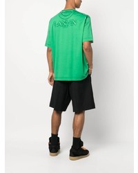 grünes T-Shirt mit einem Rundhalsausschnitt von Lanvin