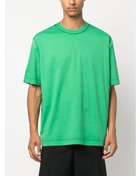 grünes T-Shirt mit einem Rundhalsausschnitt von Lanvin