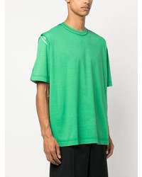 grünes T-Shirt mit einem Rundhalsausschnitt von Lanvin