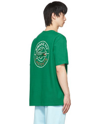 grünes T-Shirt mit einem Rundhalsausschnitt von Awake NY