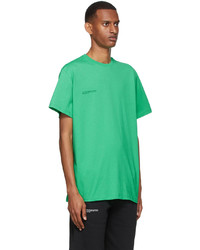 grünes T-Shirt mit einem Rundhalsausschnitt von PANGAIA