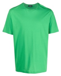 grünes T-Shirt mit einem Rundhalsausschnitt von Herno