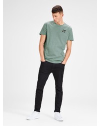 grünes T-Shirt mit einem Rundhalsausschnitt von Jack & Jones