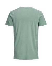 grünes T-Shirt mit einem Rundhalsausschnitt von Jack & Jones