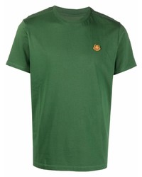 grünes T-Shirt mit einem Rundhalsausschnitt von Kenzo