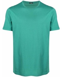 grünes T-Shirt mit einem Rundhalsausschnitt von Kiton