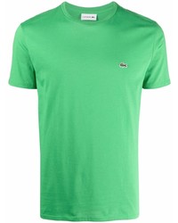 grünes T-Shirt mit einem Rundhalsausschnitt von Lacoste