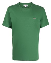 grünes T-Shirt mit einem Rundhalsausschnitt von Lacoste