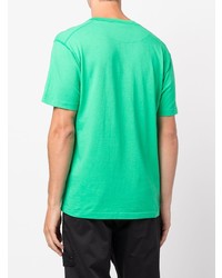 grünes T-Shirt mit einem Rundhalsausschnitt von Stone Island